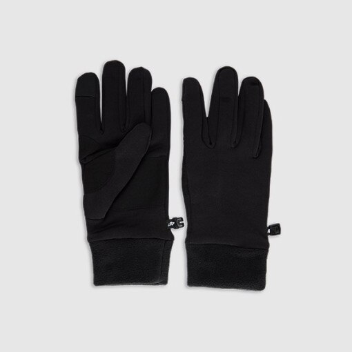 Rękawiczki dzianinowe Touch Screen uniseks 4F 4FWMM00AGLOU126 - czarne