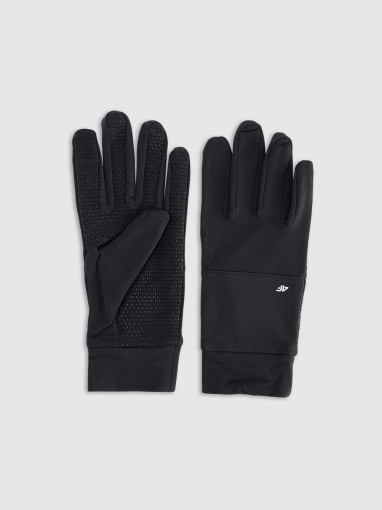  4F Rękawiczki dzianinowe Touch Screen uniseks 4F 4FWMM00AGLOU150  czarne Czarny