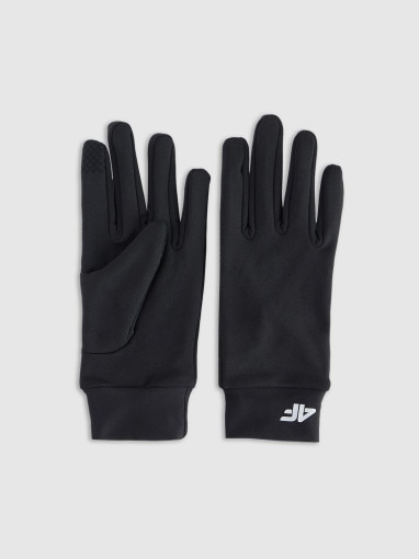  4F Rękawiczki dzianinowe Touch Screen uniseks 4F 4FWMM00AGLOU153  czarne Czarny