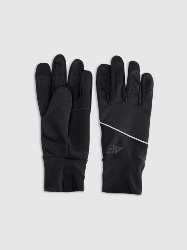  4F Rękawiczki Touch Screen uniseks 4F 4FWMM00AFGLU182  czarne Czarny