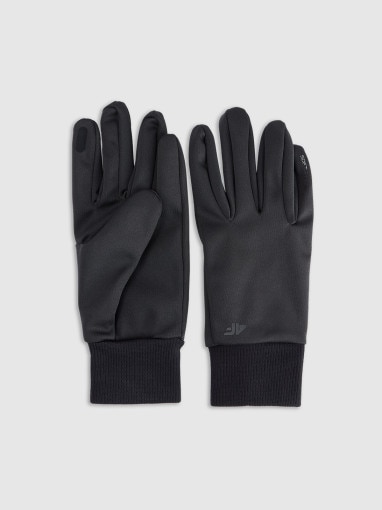  4F Rękawiczki uniseks Touch Screen 4F 4FWMM00AFGLU183  czarne Czarny