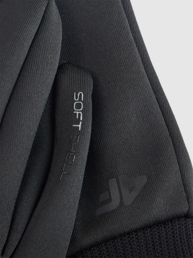 Rękawiczki uniseks Touch Screen 4F 4FWMM00AFGLU183 - czarne