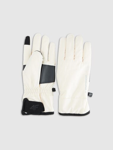  4F Rękawiczki zimowe Touch Screen uniseks 4F 4FWMM00AGLOU125  beżowe Beżowy