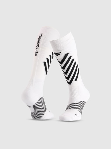  4F Skarpety narciarskie uniseks 4F 4FRAW25UFSOU353  białe Biały