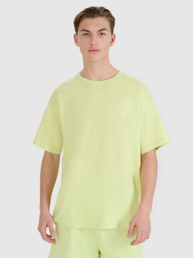 T-shirt oversize uniseks 4F 4FWSS25TTSHU1972 - zielony