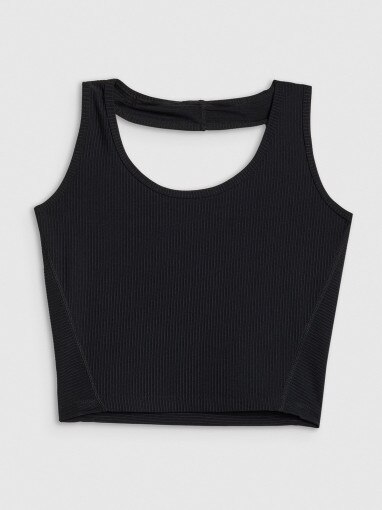 Obrazek dla: 4F x AL Damski crop top 4F x Anna Lewandowska 4FALSSS25TSLEF215  czarny Czarny
