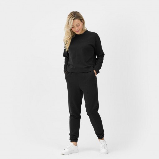Calvin Klein Damskie spodnie dresowe Calvin Klein Knit Pants 00GWS3P605  czarne Głęboka czerń