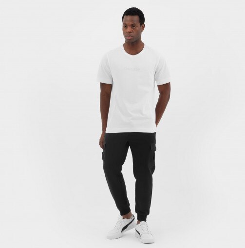 Męska koszulka treningowa Calvin Klein Men 00GMS3K108 - biała