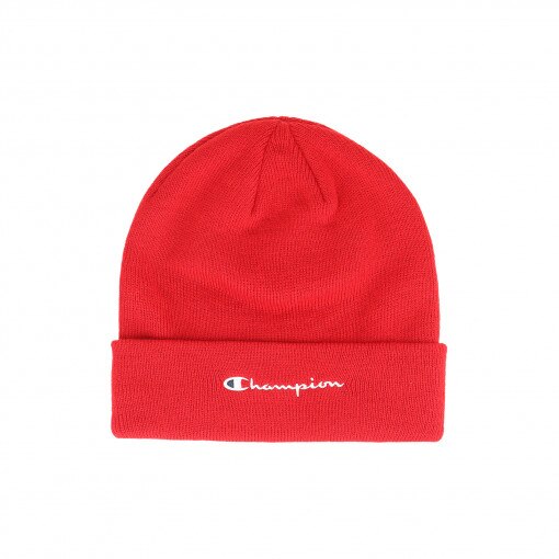 CHAMPION Czapka zimowa uniseks Champion Beanie Cap  czerwona Czerwony