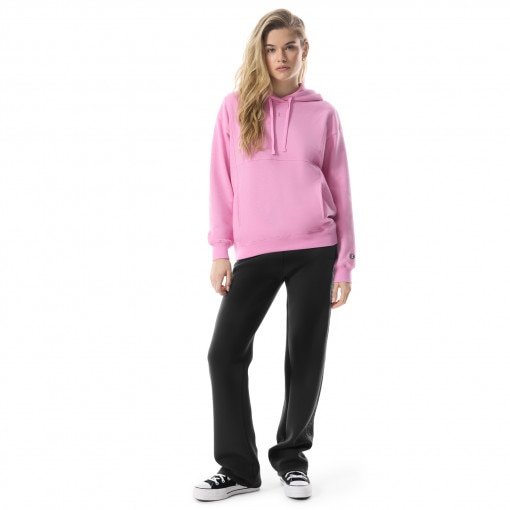Damska bluza dresowa nierozpinana z kapturem Champion Legacy Hooded Sweatshirt - różowa