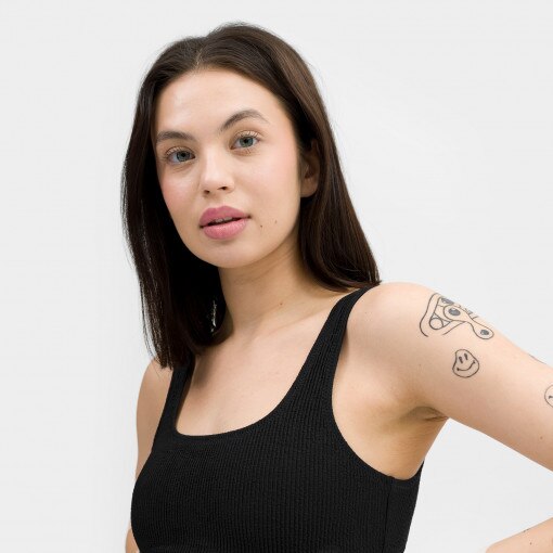 Góra od damskiego kostiumu kąpielowego Champion Legacy Bikini Top - czarna