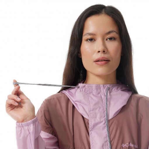 COLUMBIA Damska kurtka przejściowa Columbia Women's Flash Challenger Cropped Windbreaker  różowa Jasny róż
