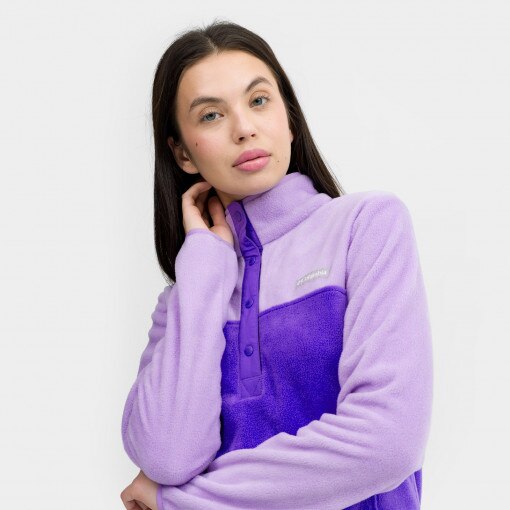 Damski polar nierozpinany bez kaptura COLUMBIA Benton Spring Half Snap Pullover - fioletowy