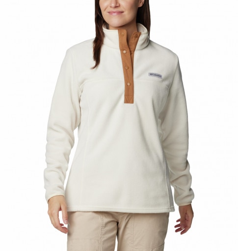 COLUMBIA Damski polar nierozpinany bez kaptura Columbia Benton Springs Half Snap Pullover Fleece II  beżowy Beżowy