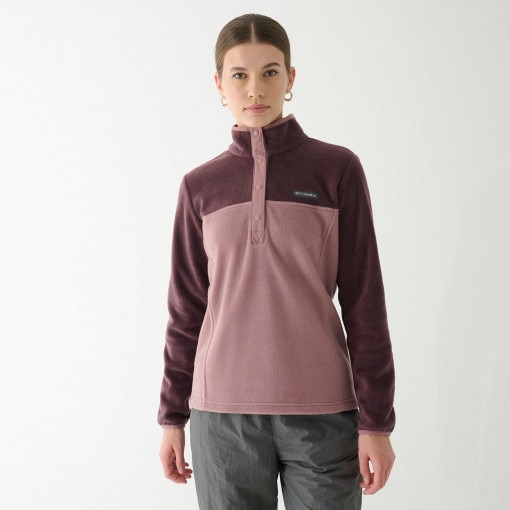COLUMBIA Damski polar nierozpinany bez kaptura Columbia Benton Springs Half Snap Pullover Fleece II  fioletowy Fioletowy