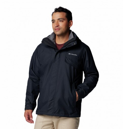 COLUMBIA Męska kurtka trekkingowa Columbia Men's Bugabo III Fleece Interchange Jacket  czarna Głęboka czerń