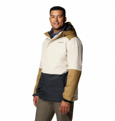 Męska kurtka trekkingowa Columbia Men's Point Park 3-In-1 Waterproof Insulated Jacket - brązowa
