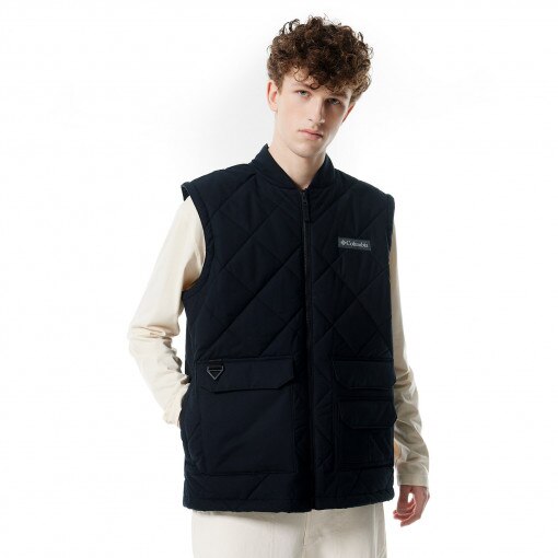 COLUMBIA Męski bezrękawnik puchowy pikowany Columbia Men's Rad Padded Vest  czarna Głęboka czerń