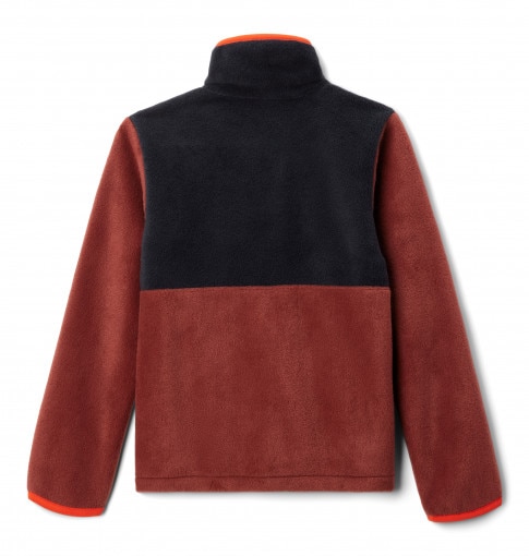 Chłopiecy polar rozpinany bez kaptura Columbia U Back Bowl II Full Zip -Spice -  czerwony