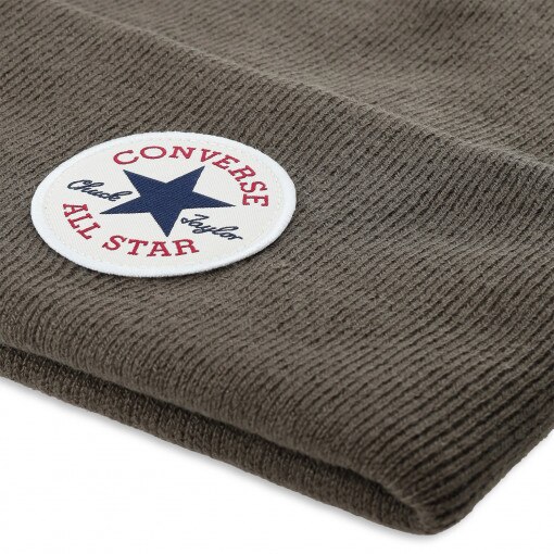 Czapka zimowa uniseks Converse Chuck Taylor All Star Patch Beanie - oliwkowa/khaki