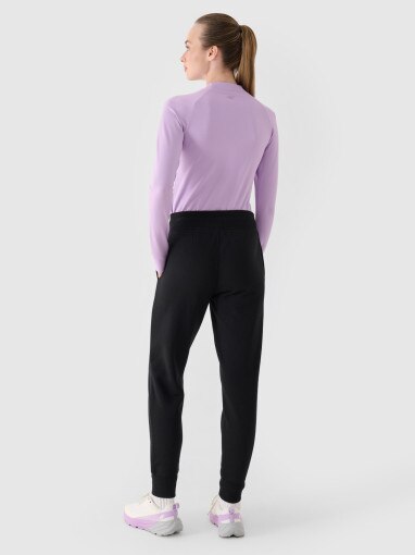 Damskie spodnie dresowe 4F 4FWMM00TTROF0946 - czarne