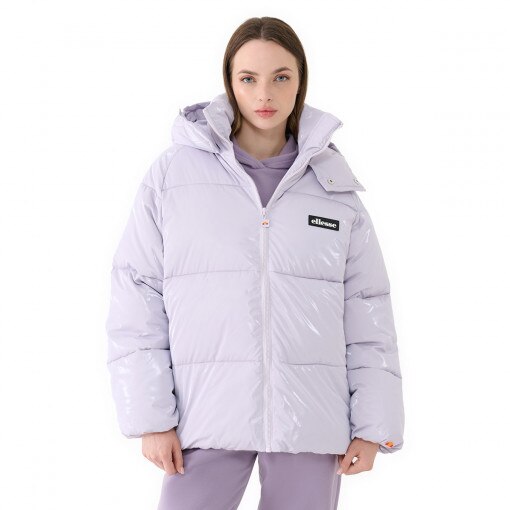 ELLESSE Damska kurtka puchowa pikowana Kurtka Ellesse Lenzer Padded Wmn fioletowa Fioletowy
