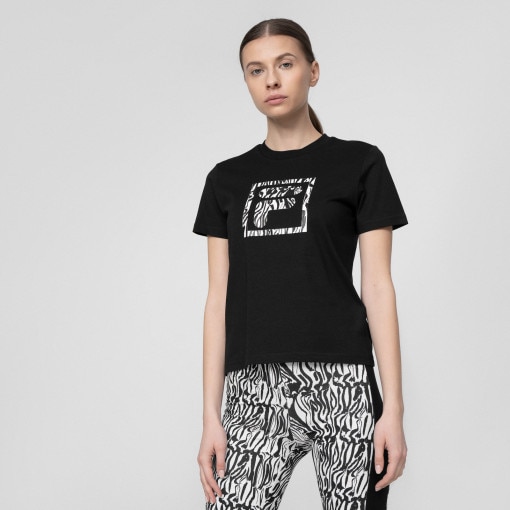 FILA Damski tshirt FILA BALE  cropped tee  czarny Głęboka czerń