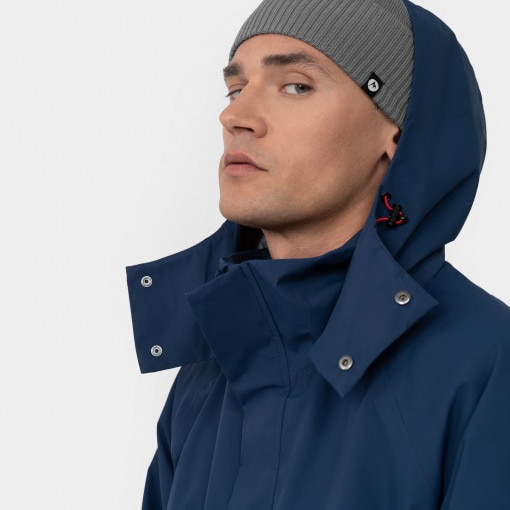 Męska kurtka parka przejściowa FILA TANVALD light padded parka - granatowa