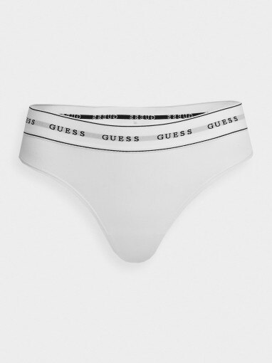 GUESS Damskie figi GUESS CARRIE BRIEF  białe Złamana biel