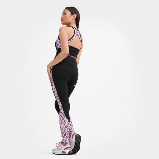 Damskie legginsy z nadrukiem Guess Debra Leggins 4/4 - czarne