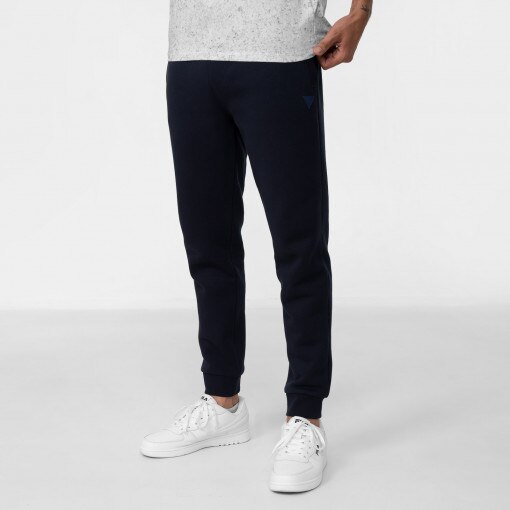 Męskie spodnie dresowe GUESS ALDWIN LONG PANT - granatowe