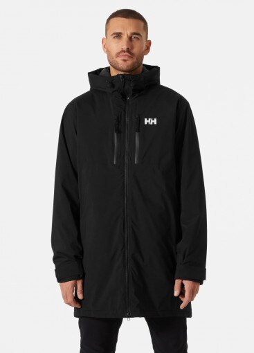 HELLY HANSEN Męska kurtka parka zimowa Helly Hansen Park Insulated Rain Parka czarna Czarny