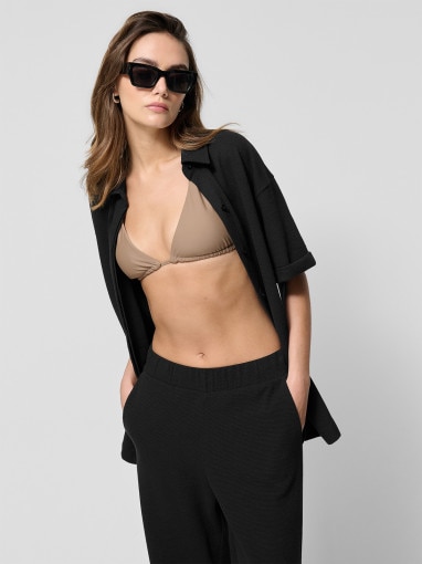 Damska koszula Outhorn OTHWSS24TSHIF062 - czarna