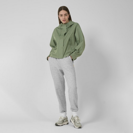 Damska kurtka przejściowa OUTHORN OTHSS23TTJAF114 - khaki