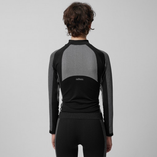 Damski longsleeve termoaktywny Outhorn OTHAW23USEAF097 - czarny