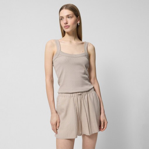  Outhorn Damski top Outhorn OTHWSS24TSLEF086  beżowy Beż