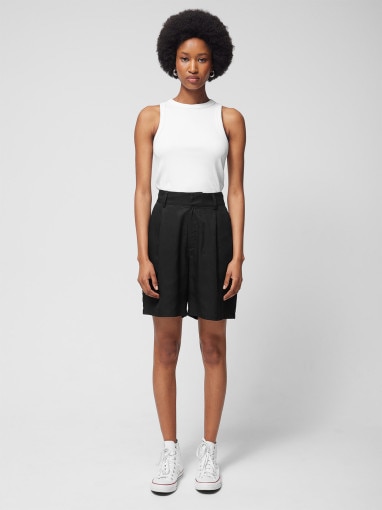 Outhorn Damskie spodenki casual Outhorn OTHWSS24TSHOF396 czarne Czarny