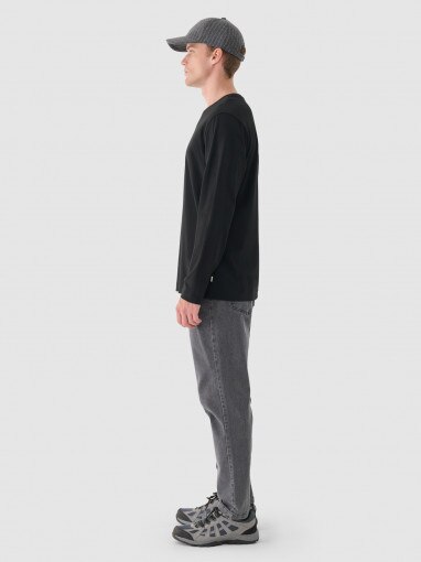 Męskie jeansy slim Outhorn OTHWAW24TJNSM011 - szare