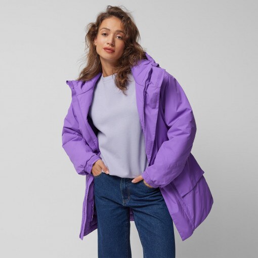 Kurtka snowboardowa uniseks Outhorn OTHAW23TTJAM327 - fioletowa