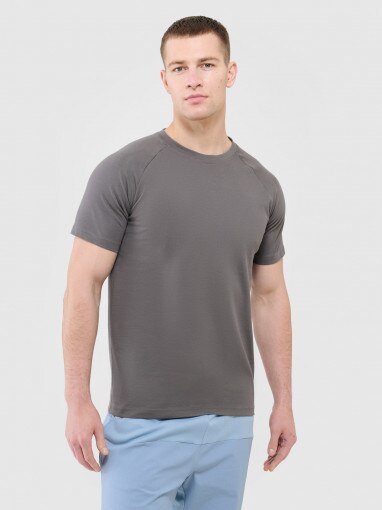  Outhorn Męski tshirt basic  Outhorn OTHWAW24TTSHM2378  szary Szary