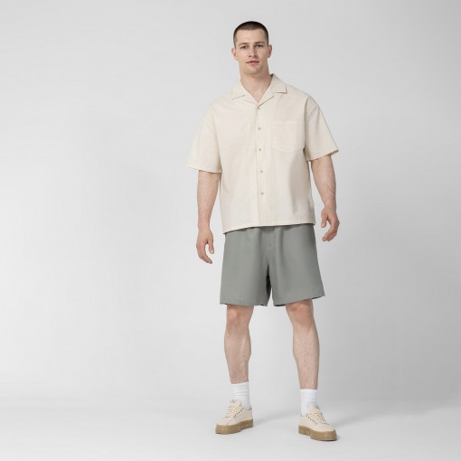 Outhorn Męskie spodenki tkaninowe OUTHORN OTHSS23TSHOM142  khaki Zielony
