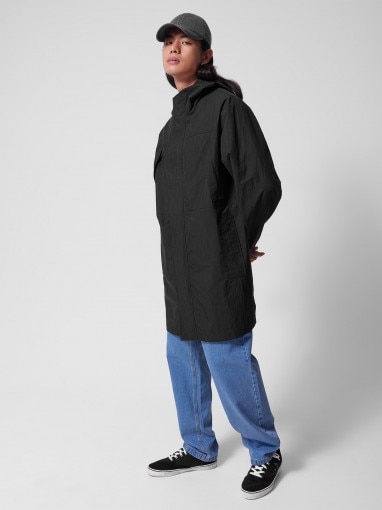 Outhorn Męska kurtka parka przejściowa Outhorn OTHWSS24TJACM205  czarna Czarny