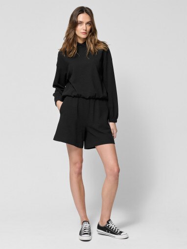 Outhorn Damskie spodenki dresowe Outhorn OTHWSS24TSHOF577 czarne Czarny