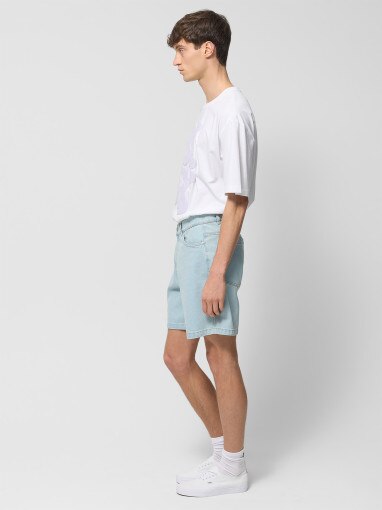 Męskie spodenki jeansowe Outhorn OTHWSS24TSHOM404 - niebieskie
