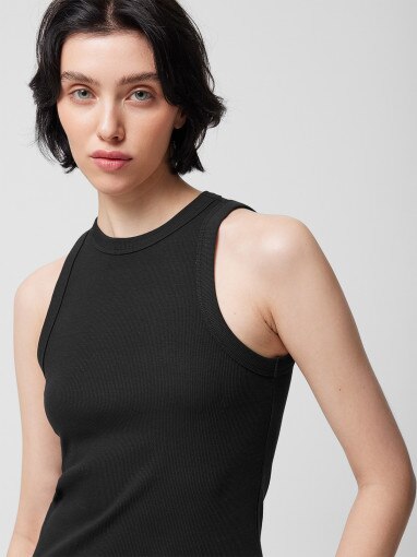 Outhorn Damski top Outhorn OTHWSS24TSLEF129  czarny Czarny