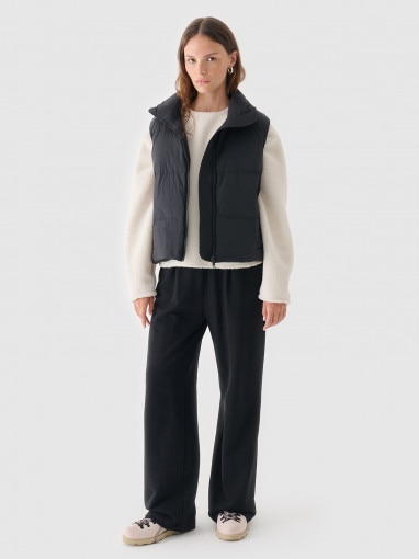 Damski polar sherpa nierozpinany Outhorn OTHWAW24TSWSF1882 - biały