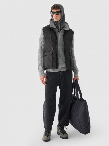 Męski sweter Outhorn OTHWAW24TSWEM101 - szary