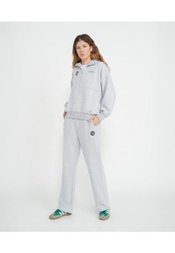 PROSTO Damska bluza nierozpinana bez kaptura PROSTO KL232FSWE3012  szara Szary