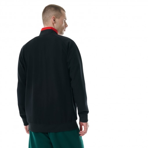 Męska bluza dresowa rozpinana bez kaptura Prosto Tracktop Icool - czarna