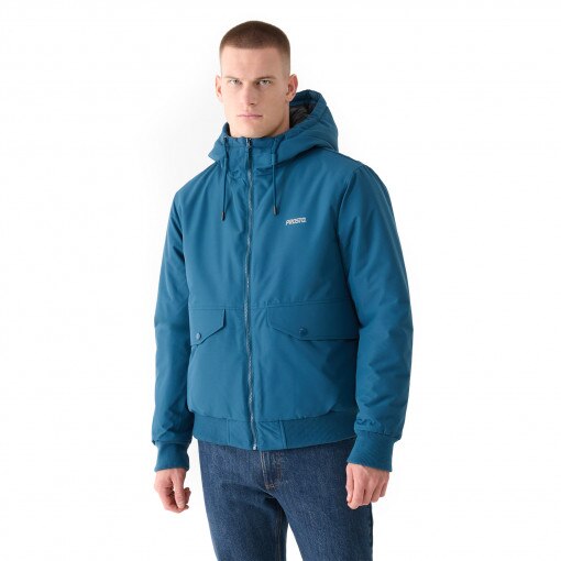 PROSTO Męska kurtka zimowa bomberka Gegito Bomber Jacket  turkusowa Turkusowy